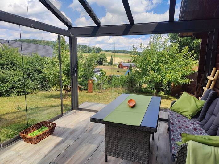 Ferienhaus für 2 Personen, mit Garten und Ausblick sowie Terrasse