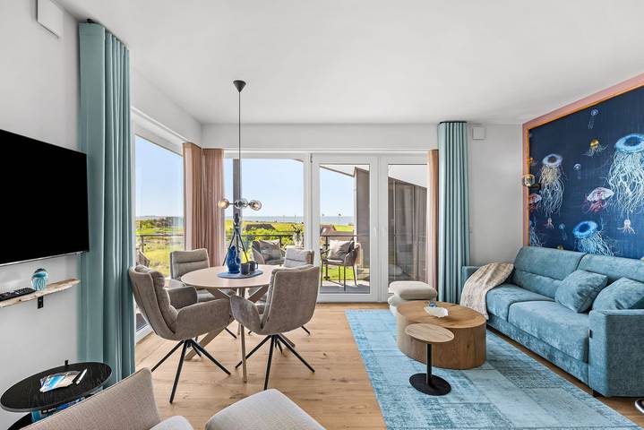 Ganze Wohnung, The View B17 Boje 17 - Meerblick, Sauna, gemein. Waschmaschine, Pkw-Parkplatz in Badestrand Dagebüll, Dagebüll