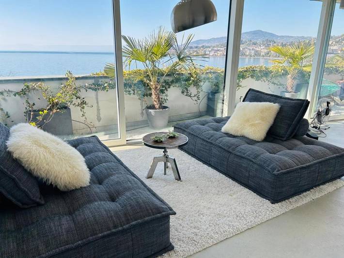 Ferienwohnung für 4 Personen, mit Ausblick und Terrasse sowie Seeblick - 1