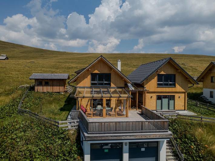 Chalet für 10 Personen, mit Terrasse und Garten sowie Sauna am Falkertsee