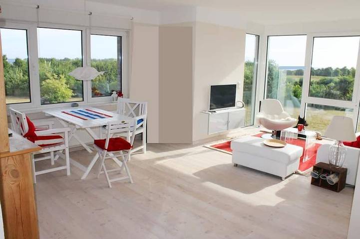 Ferienwohnung für 4 Personen, mit Terrasse und Garten sowie Sauna in Hohen Wieschendorf