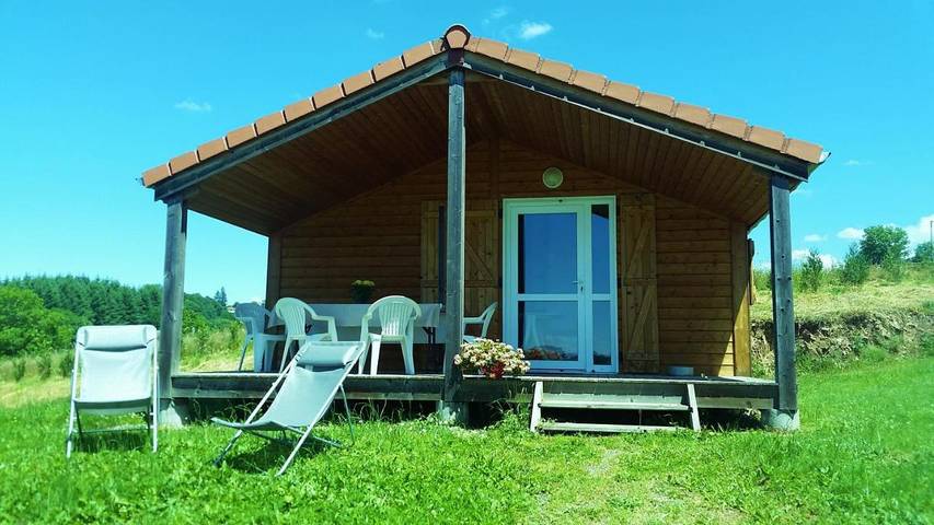 Chalet pour 6 personnes, avec Terrasse ainsi que Jardin et Vue