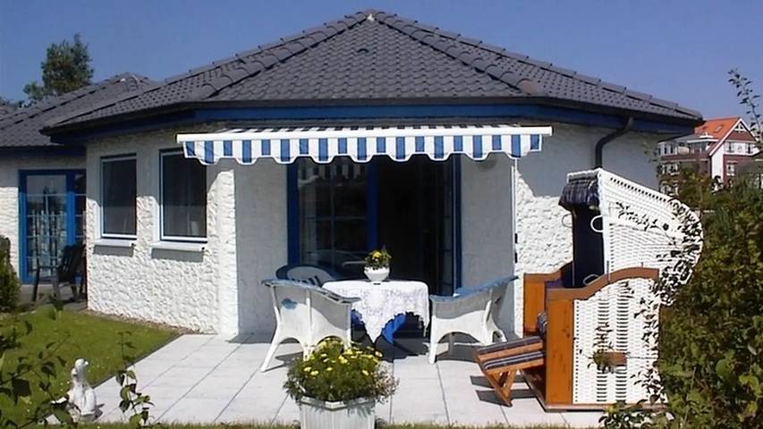Bungalow für 3 Personen, mit Garten