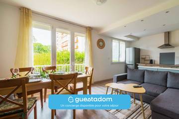 Gîte pour 3 personnes, avec balcon, adapté aux familles à Angers