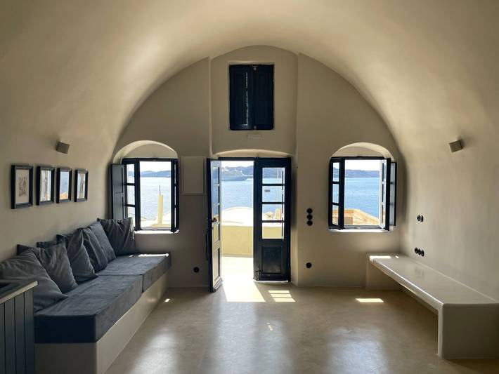 Maison de vacances pour 10 personnes, avec balcon à Thera