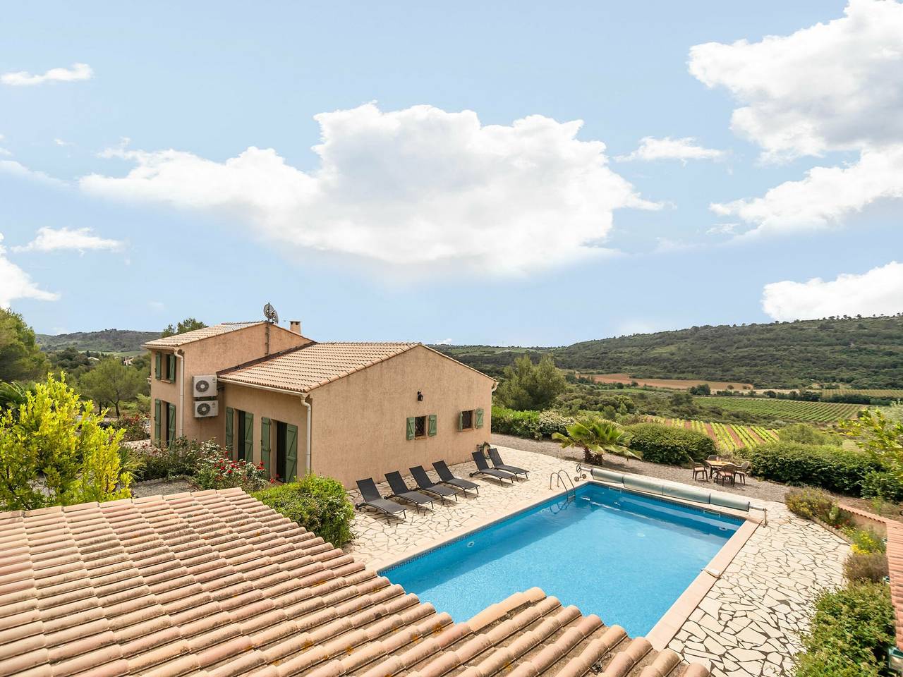 Charmante französische Villa mit Pool in Cébazan, Mittelmeerküste (Frankreich)