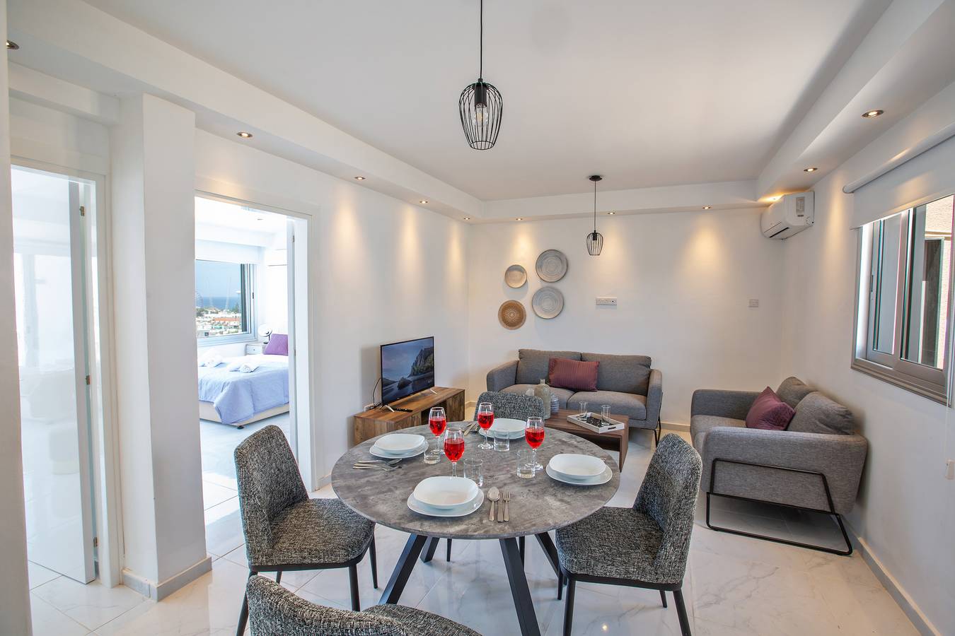 Ganze Wohnung, Apt Nina, modernes 2-Zimmer-Apartment in Ayia Napa in Ayia Napa, Südzypern