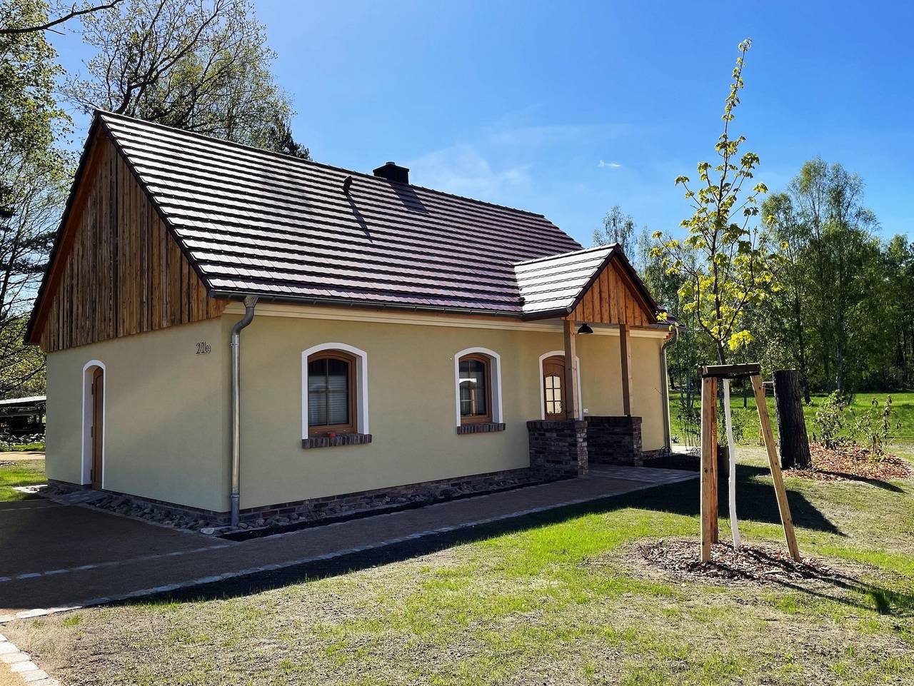 Ganze Ferienwohnung, Ferienhäuser Krabat-Mühle Schwarzkollm - Ferienhaus Birkenhain in Hoyerswerda, Lausitzer Seenland