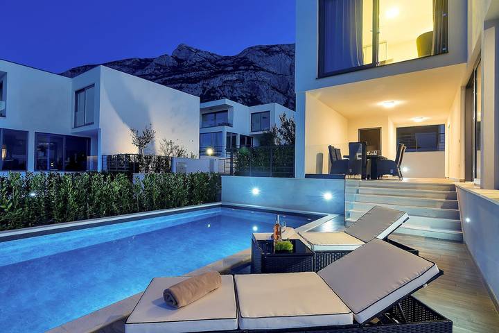 Villa mit pool für 6 Personen, mit Meerblick und Garten in Makarska - 3