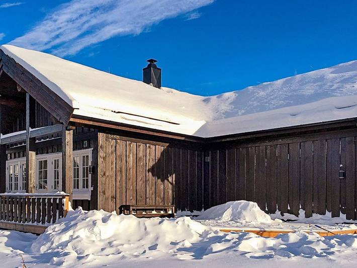 Feriehus for 10 personer, med terrasse i Østlandet