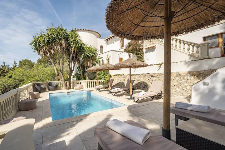 Ferienhaus für 8 Personen, mit Balkon und Garten sowie Sauna in Puigpunyent