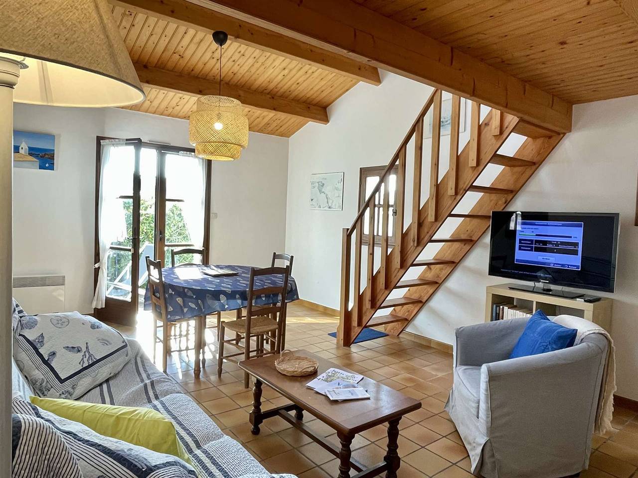 Cozy Beachside House with Mezzanine, Terrace & Close to Shops - Noirmoutier Island in Noirmoutier-en-l'Île, Noirmoutier