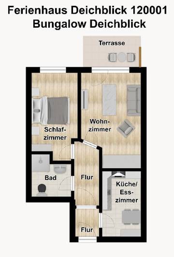 Bungalow voor 4 Personen in Wangerooge, Nordseeinseln, Afbeelding 3