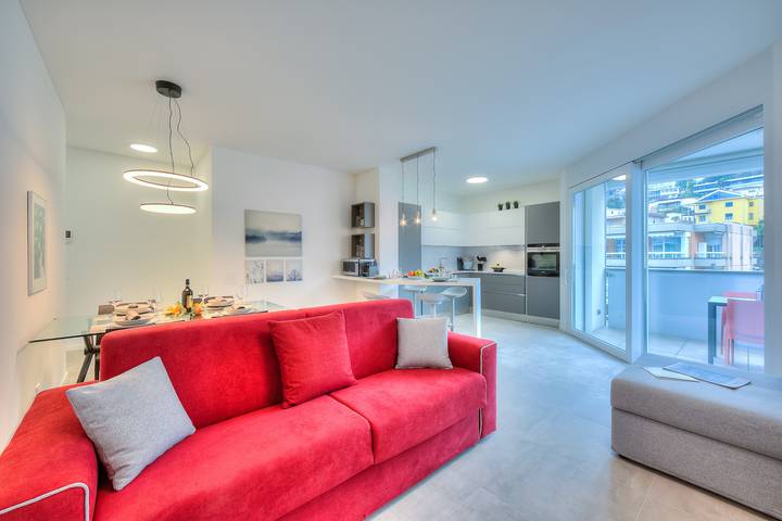 Ganze Wohnung, Quadrifoglio Apartment with Terrace in Lugano, Luganersee
