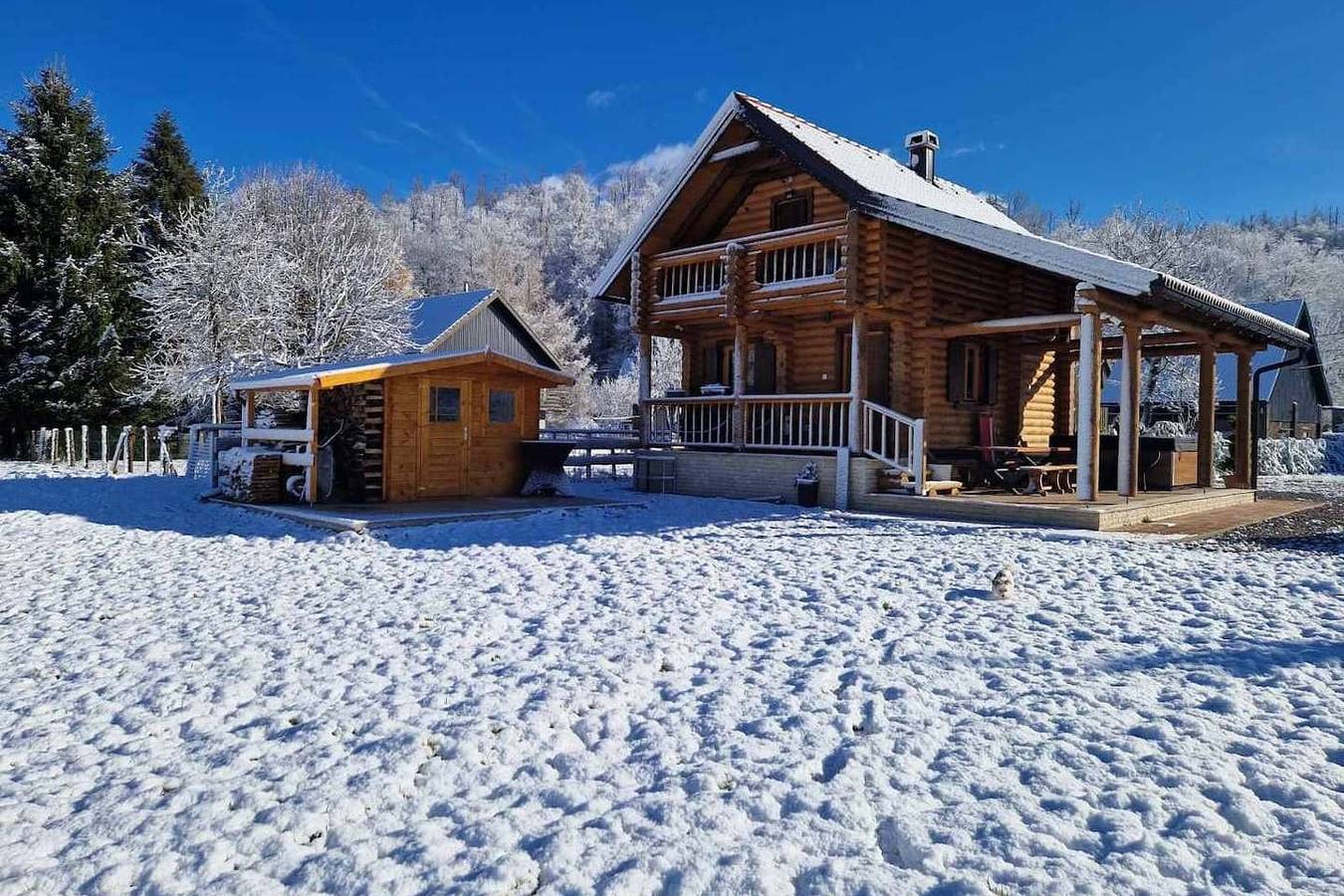 2-Zimmer-Haus mit Terrasse Belo Selo, Gorski kotar K-24979 in Fuzine, Primorje-Gorski Kotar