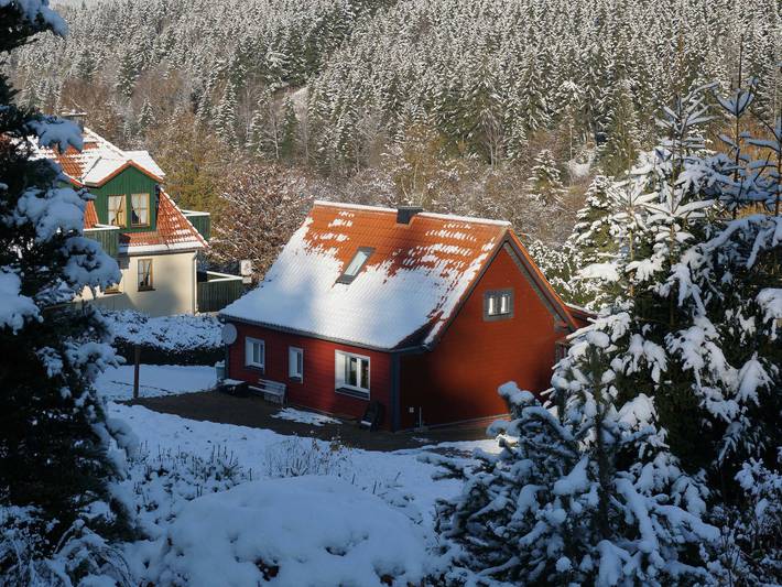 Ferienhaus für 6 Personen, mit Terrasse und Garten sowie Ausblick in Sorge
