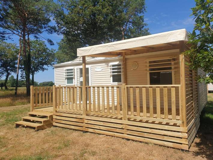Camping pour 6 personnes, avec jardin et piscine