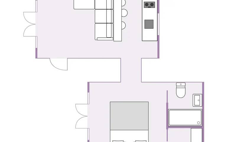 Hütte für 4 Personen, mit Terrasse und Sauna in Naturpark Barnim - 2