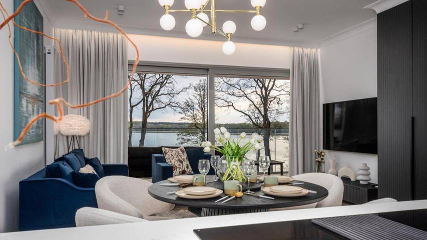 Ferienwohnung für 4 Personen, mit Seeblick und Balkon sowie Ausblick und Sauna in Lötzen - 4