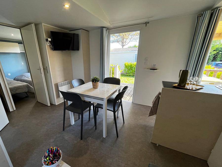 Camping Sunêlia la Baie de Saint Pol - Mobilheim 6 personen - Prestige - 3 Schlafzimmer - 34m² in Saint-Pol-de-Léon, Ceinture Dorée