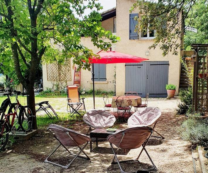 Appartement de vacances pour 4 personnes, avec Balcon ainsi que Terrasse et Jardin