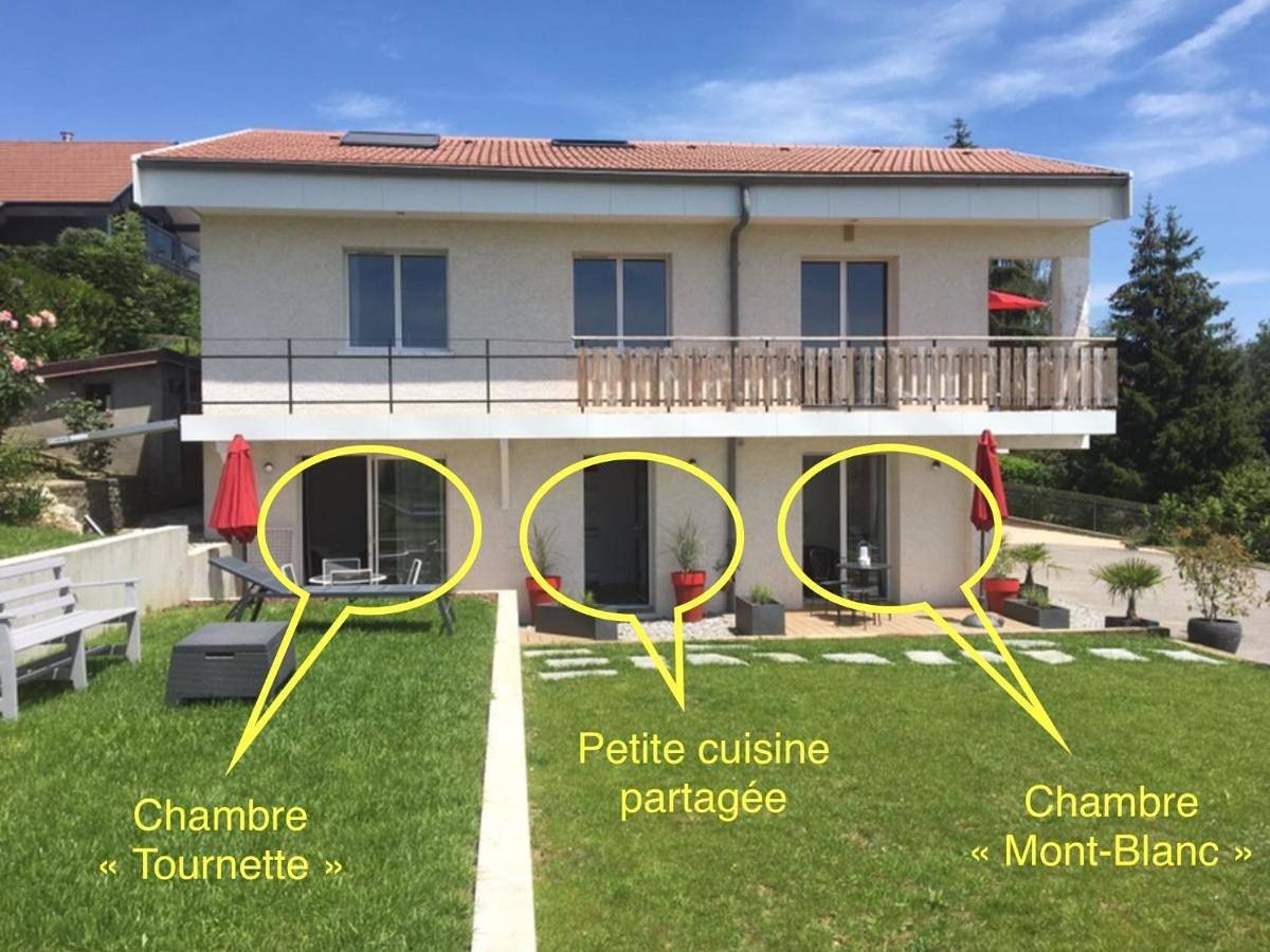Double Room with Mountain View in Poisy, Région d'Annecy