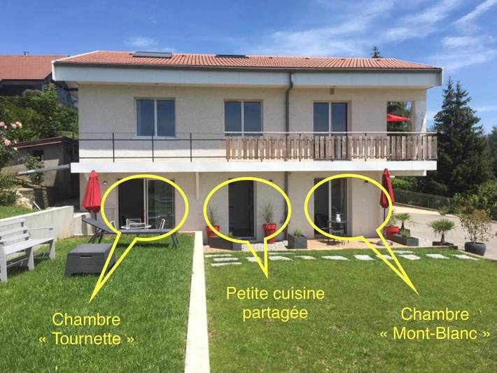 Location de vacances pour 2 personnes, avec vue et jardin à Poisy - 3