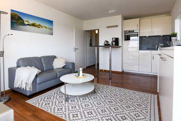 Ferienwohnung für 2 Personen, mit Ausblick und Sauna sowie Balkon, mit Haustier in Sahlenburg