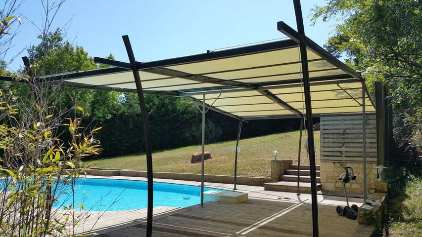 Gîte pour 9 personnes, avec jardin ainsi que vue et piscine à Pomport - 3