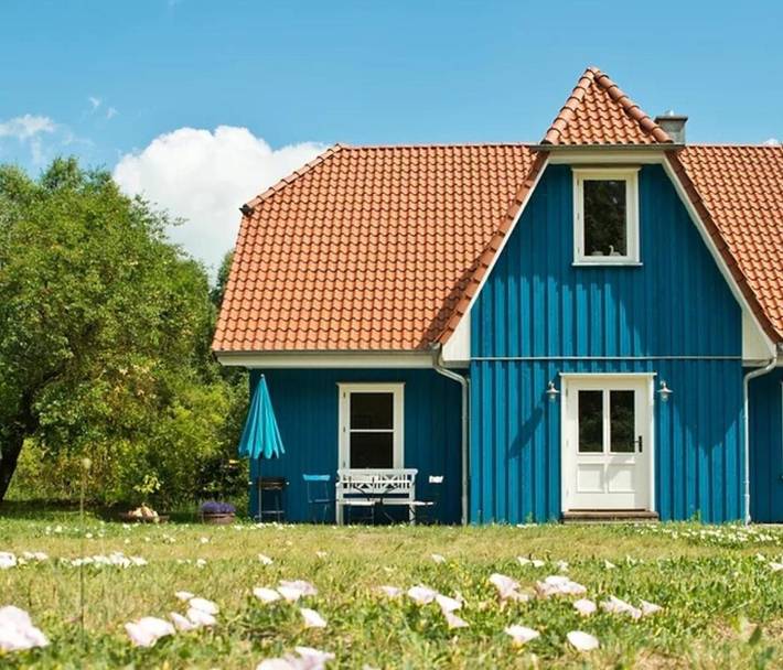 Ferienhaus für 6 Personen, mit Terrasse und Garten sowie Ausblick in Lärz