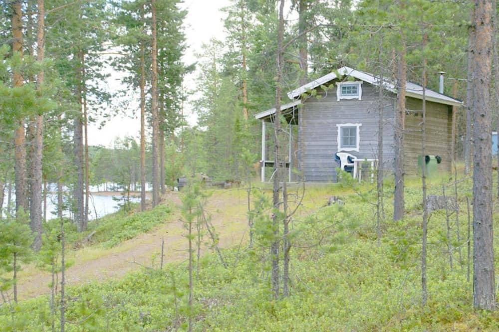 Urlaub im Blaubeerwald am See mit Boot in Lappland (Schweden)