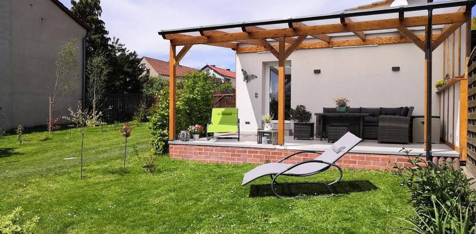 Ferienhaus für 3 Personen, mit Balkon und Terrasse sowie Garten und Ausblick in Mansfeld