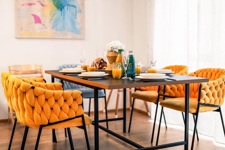 Ferienwohnung für 6 Personen, mit Ausblick und Balkon