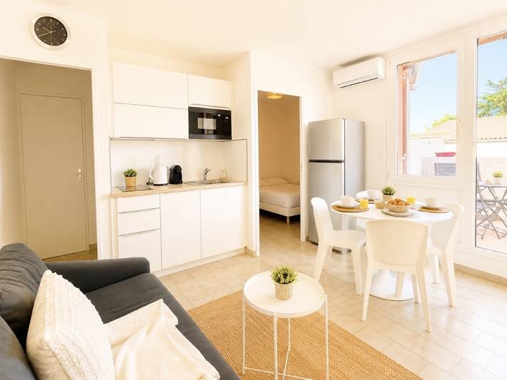 Ganze Wohnung, Klimatisierte Wohnung mit Parkplatz, strandnah in Sete, Mittelmeerküste (Frankreich)
