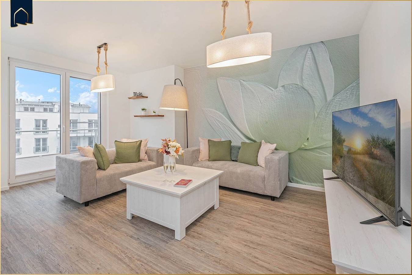 Appartement entier, Großzügige Ferienwohnung mit Sauna & Balkon – ruhig im Grünen gelegen in Zirchow, Usedom