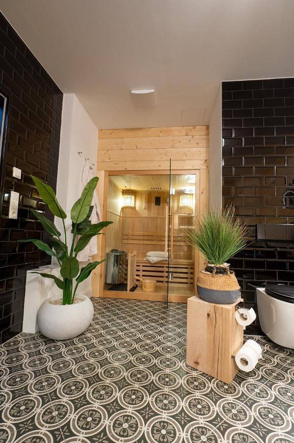 Hôtel pour 6 personnes, avec sauna ainsi que vue et jardin