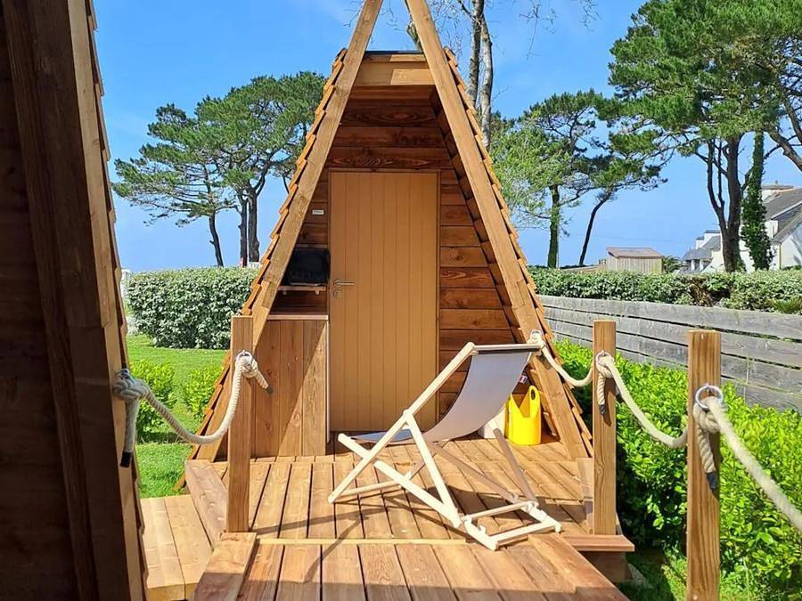 Camping Kerlaz - Einzigartig 2 personen - Cabane Tipi 2 (ohne eigene Sanitäranlagen) - 12m² - 1 Schlafzimmer in Tréguennec, Côte de Cornouaille