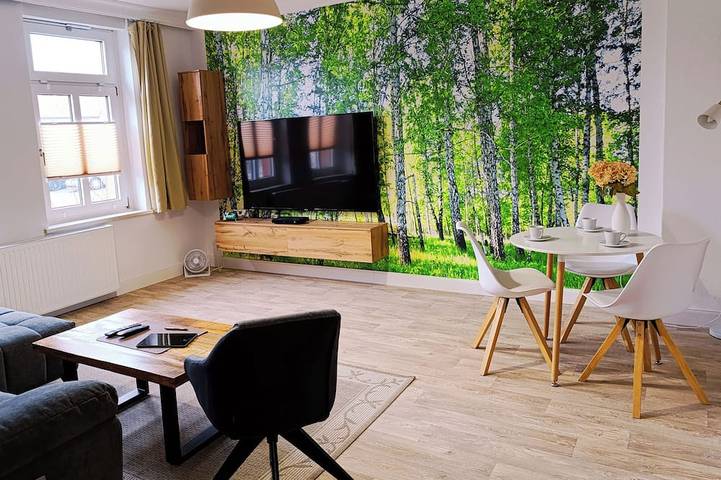 Ferienwohnung für 3 Personen, mit Garten und Sauna in Ballenstedt