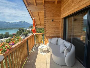 Ferienwohnung für 4 Personen, mit Seeblick und Balkon sowie Ausblick in Sankt Wolfgang im Salzkammergut