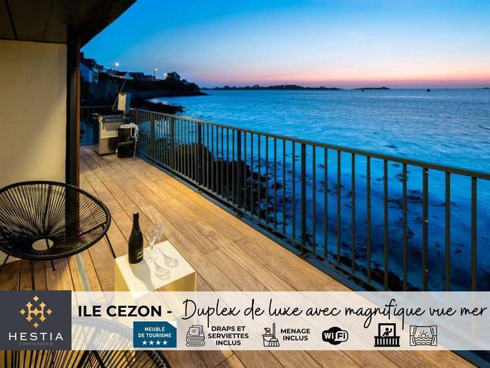 Gîte pour 6 personnes, avec terrasse, animaux acceptés dans Port de l'Aber Wrac'h