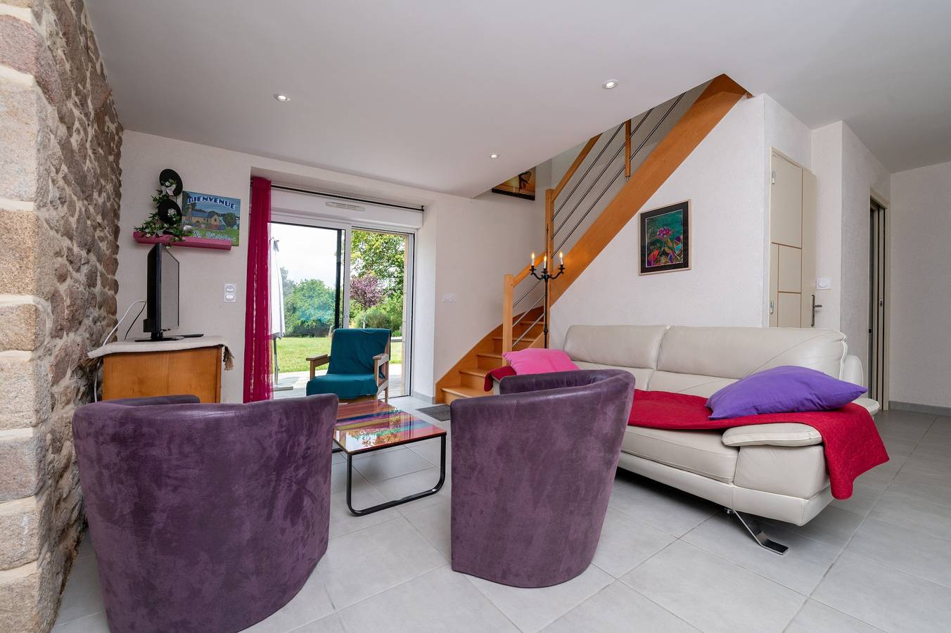 Casita de campo "La Clé Du Bonheur" con terraza privada, jardín compartido y Wi-Fi in Crach, Côte des Mégalithes