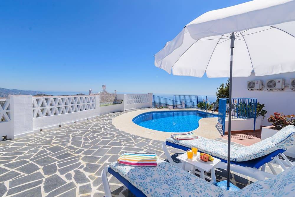 Exquisite Andalusian-Style Villa with Pool and Incredible Mountain-Top Views in Torrox, Costa del Sol