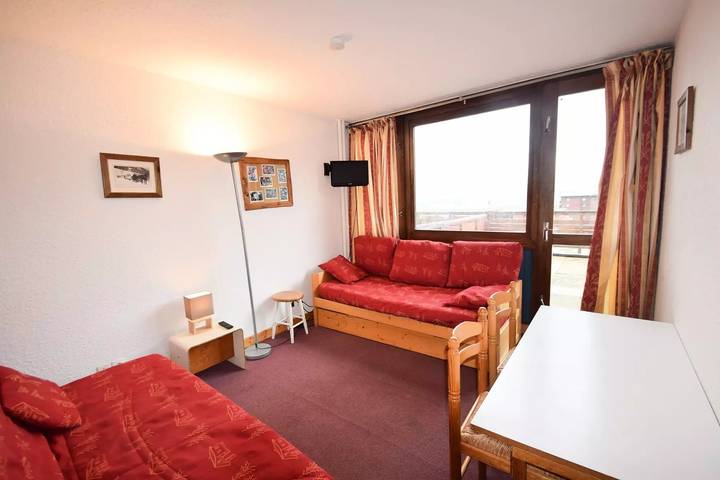 Location de vacances pour 3 personnes, avec terrasse dans La Plagne