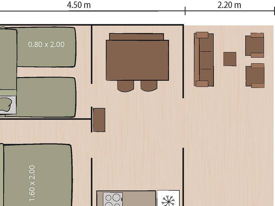 Camping Portosole - Safarizelt 5 personen - Safarizelt Bella Vista + Klima (5P) in Vrsar, Općina Vrsar