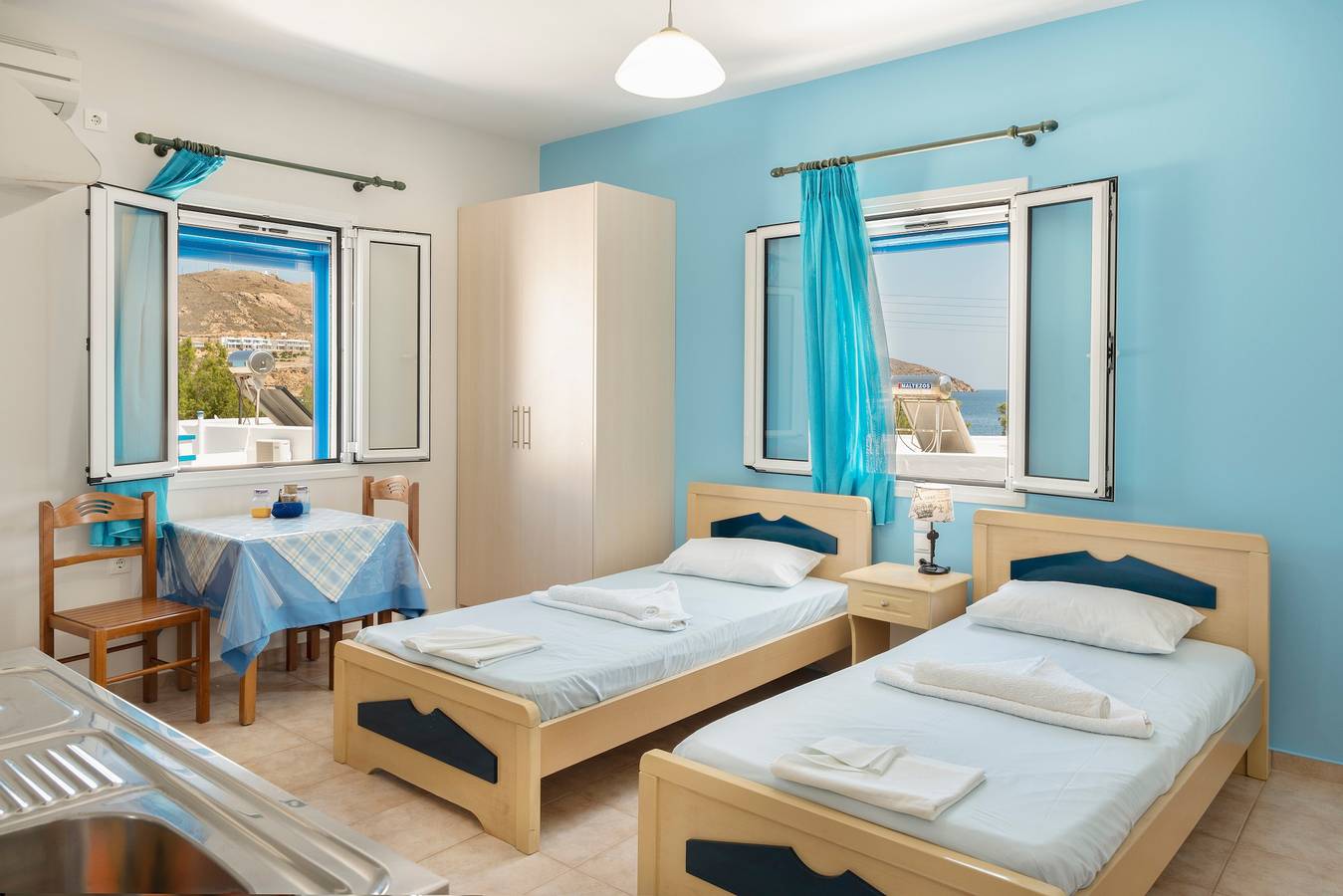 Monolocale intero, Monolocale 'Studios Ninemia Serifos 4' con vista mare, Wi-Fi e aria condizionata in Livadi, Cicladi