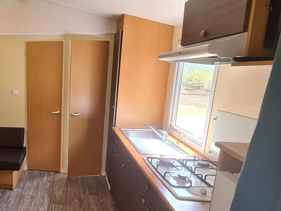Camping Figurotta - Mobilheim 4 personen - Cigale + Klima + Tv 32m² - 2 Schlafzimmer in Bizanet, Mittelmeerküste (Frankreich)