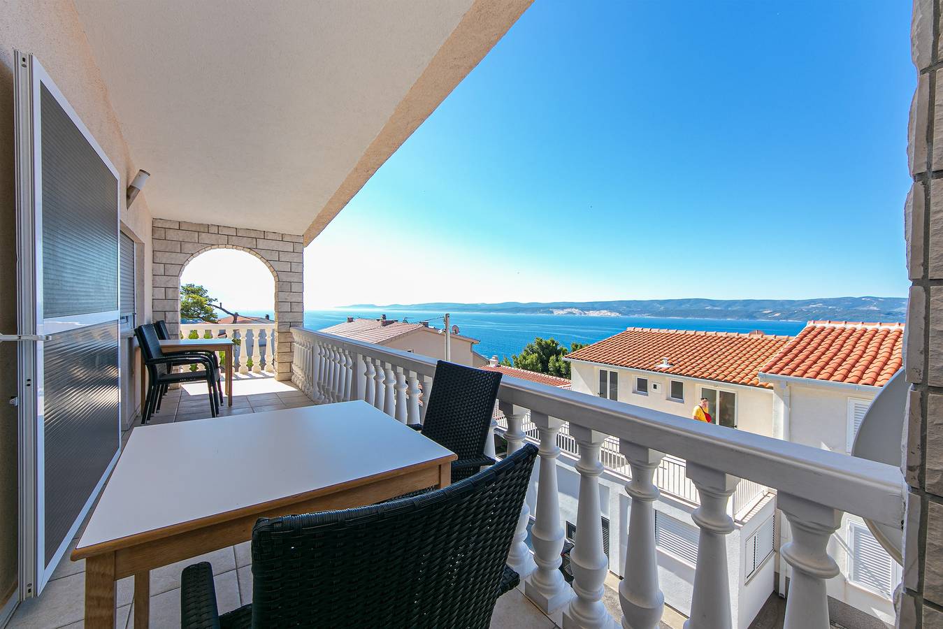 Ganze Wohnung, Studio Appartement mit Terrasse und Meerblick Stanici (Omis) As-19941-b in Stanici, Omis-Riviera