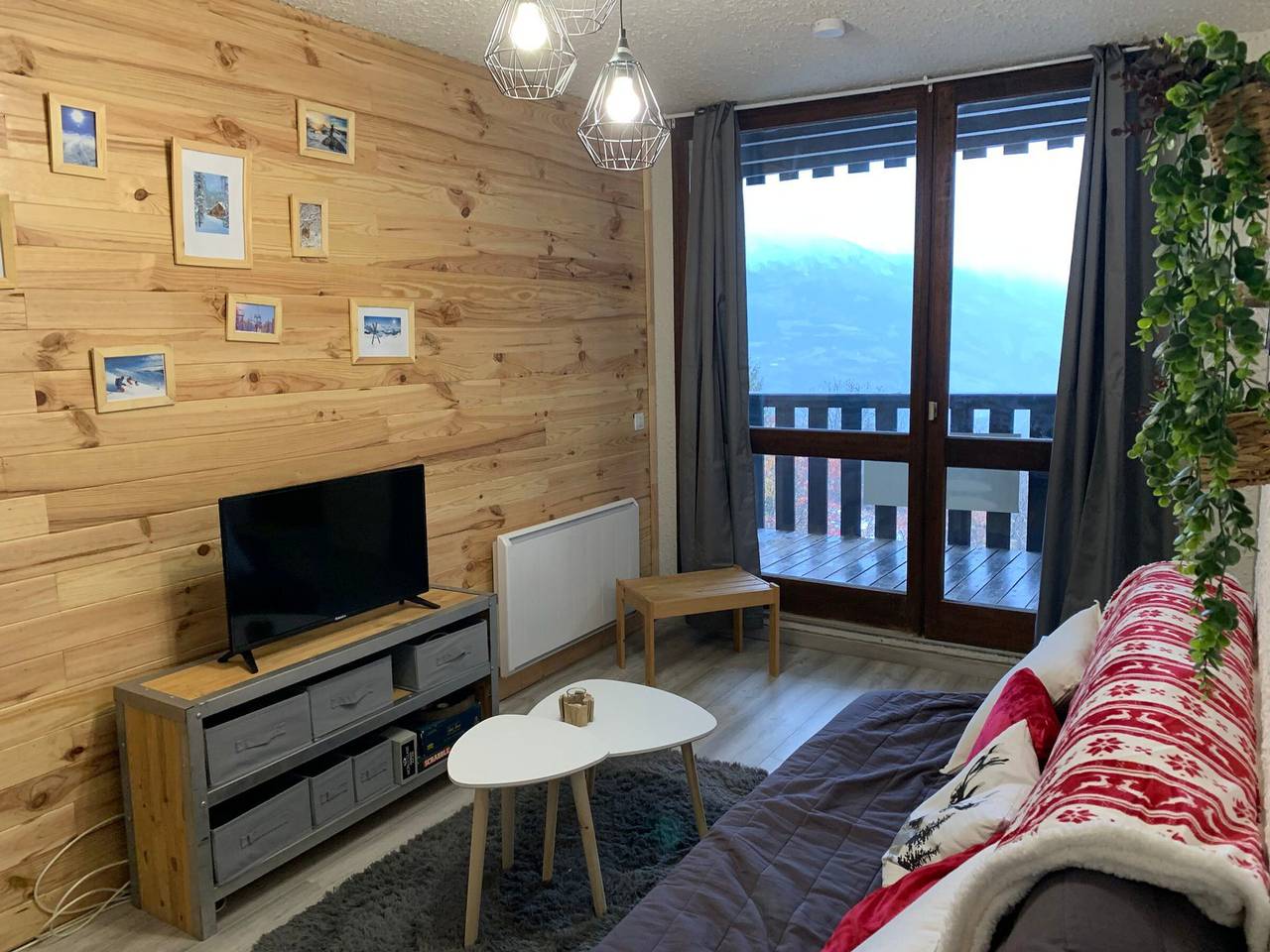Estudio entero, Estudio renovado para 4 pers con balcón en Pra-Loup, cerca del telesilla in Pra-Loup, Uvernet-Fours