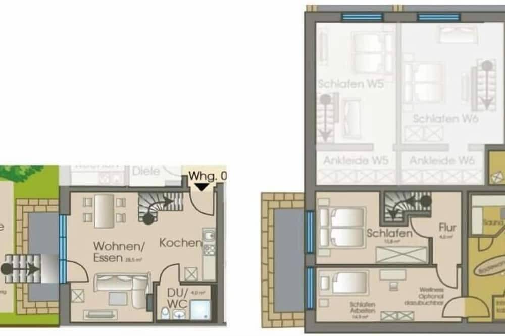 Loft Ferienwohnung auf Zwei Ebenen, foto 12