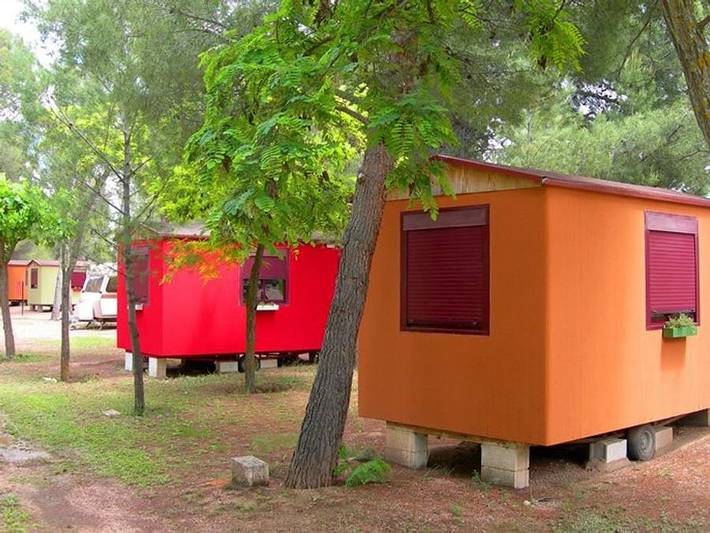 Camping Lago Resort - Mobilheim 2 personen - Rio Piedra - ohne Sanitäranlagen in Nuévalos, Saragossa Provinz